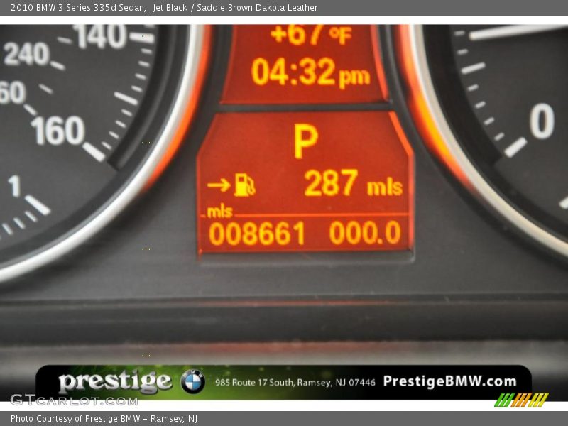 Jet Black / Saddle Brown Dakota Leather 2010 BMW 3 Series 335d Sedan