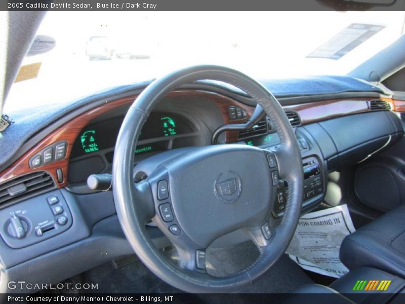 Blue Ice / Dark Gray 2005 Cadillac DeVille Sedan
