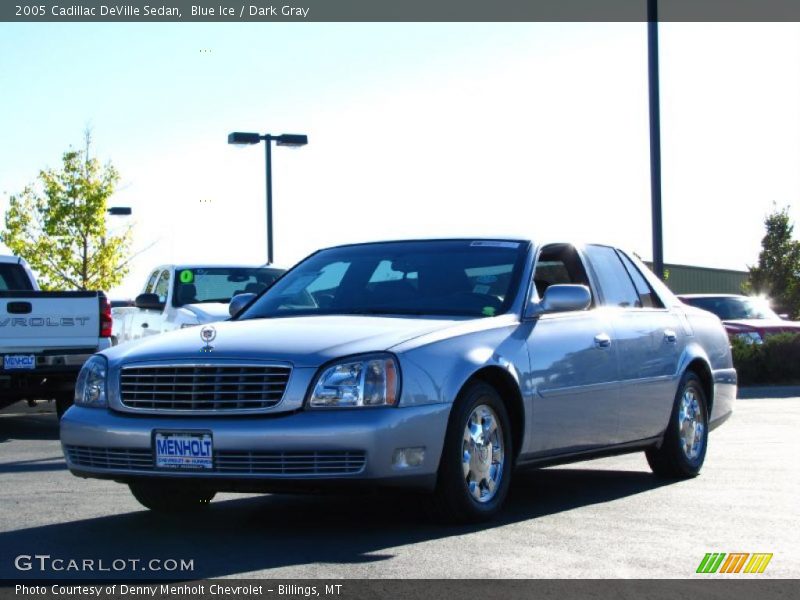 Blue Ice / Dark Gray 2005 Cadillac DeVille Sedan