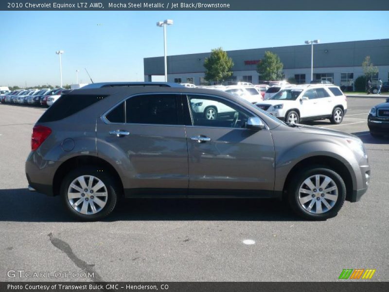 Mocha Steel Metallic / Jet Black/Brownstone 2010 Chevrolet Equinox LTZ AWD
