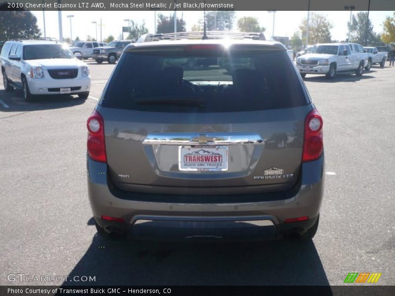 Mocha Steel Metallic / Jet Black/Brownstone 2010 Chevrolet Equinox LTZ AWD