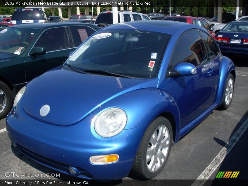 Blue Lagoon Metallic / Black/Red 2003 Volkswagen New Beetle GLS 1.8T Coupe