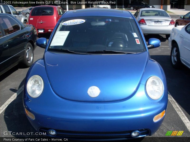 Blue Lagoon Metallic / Black/Red 2003 Volkswagen New Beetle GLS 1.8T Coupe
