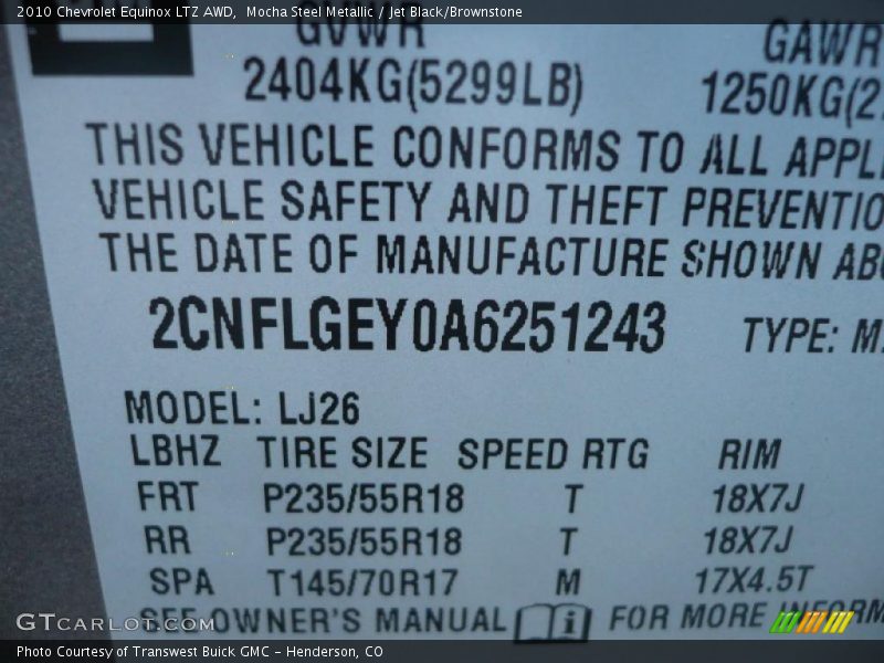 Mocha Steel Metallic / Jet Black/Brownstone 2010 Chevrolet Equinox LTZ AWD