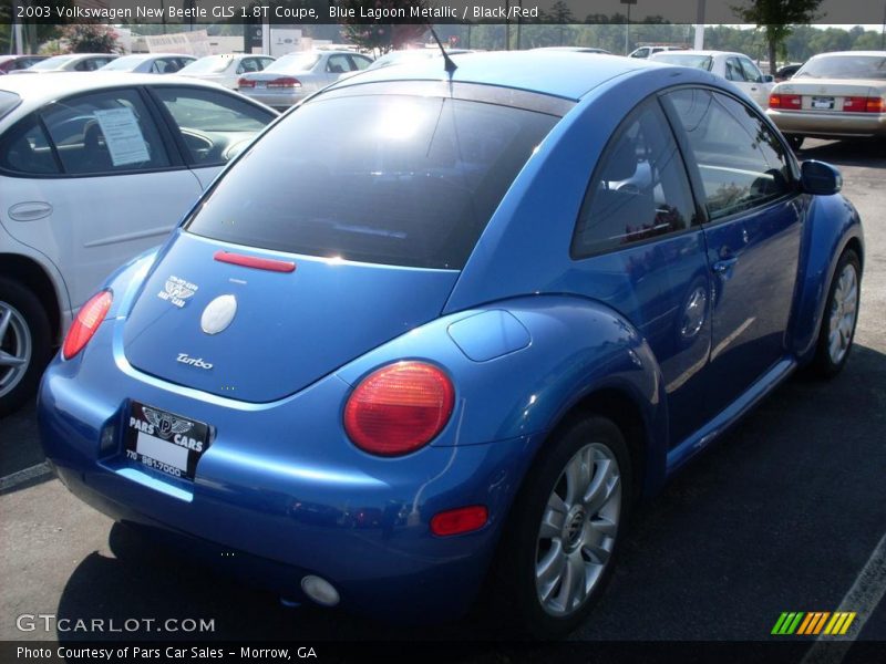 Blue Lagoon Metallic / Black/Red 2003 Volkswagen New Beetle GLS 1.8T Coupe