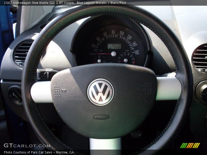 Blue Lagoon Metallic / Black/Red 2003 Volkswagen New Beetle GLS 1.8T Coupe