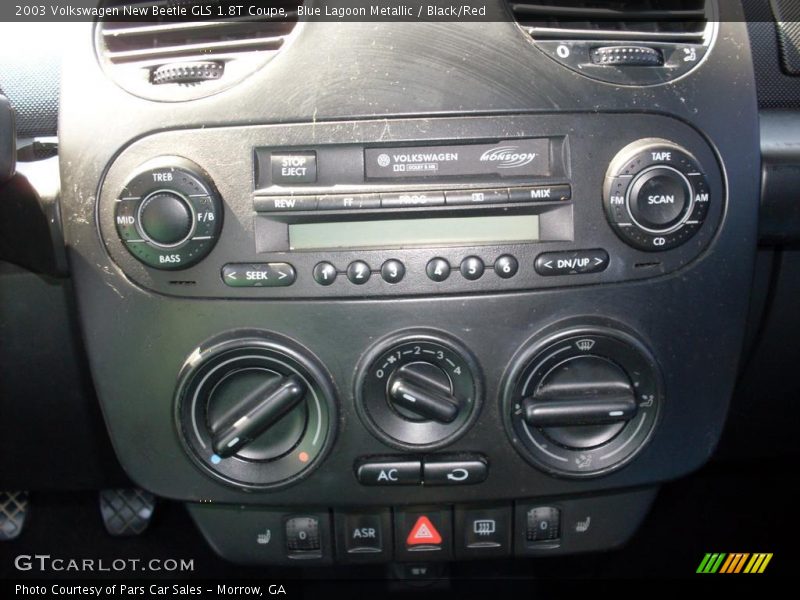 Blue Lagoon Metallic / Black/Red 2003 Volkswagen New Beetle GLS 1.8T Coupe