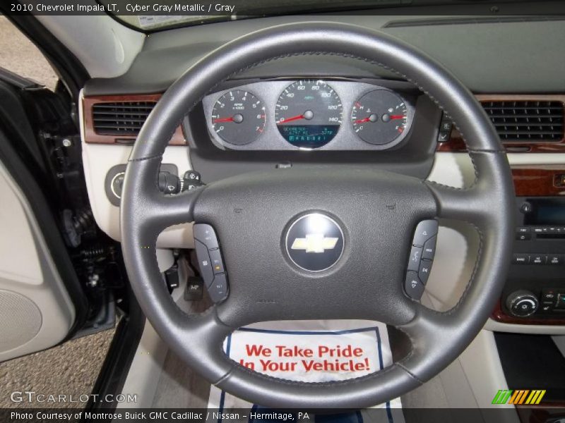 Cyber Gray Metallic / Gray 2010 Chevrolet Impala LT