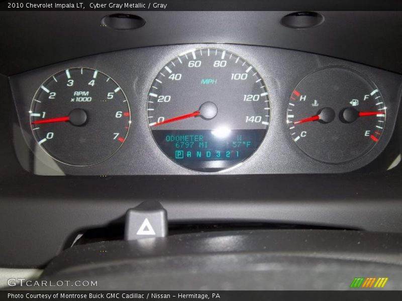 Cyber Gray Metallic / Gray 2010 Chevrolet Impala LT