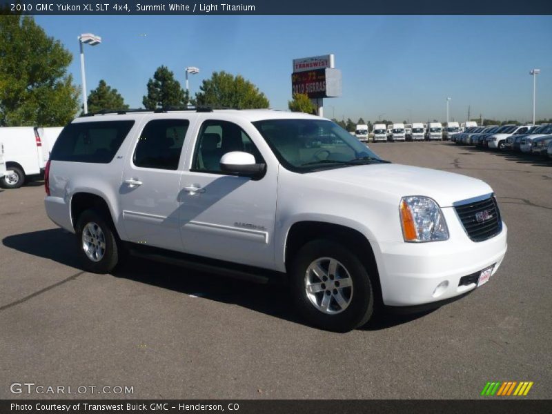 Summit White / Light Titanium 2010 GMC Yukon XL SLT 4x4