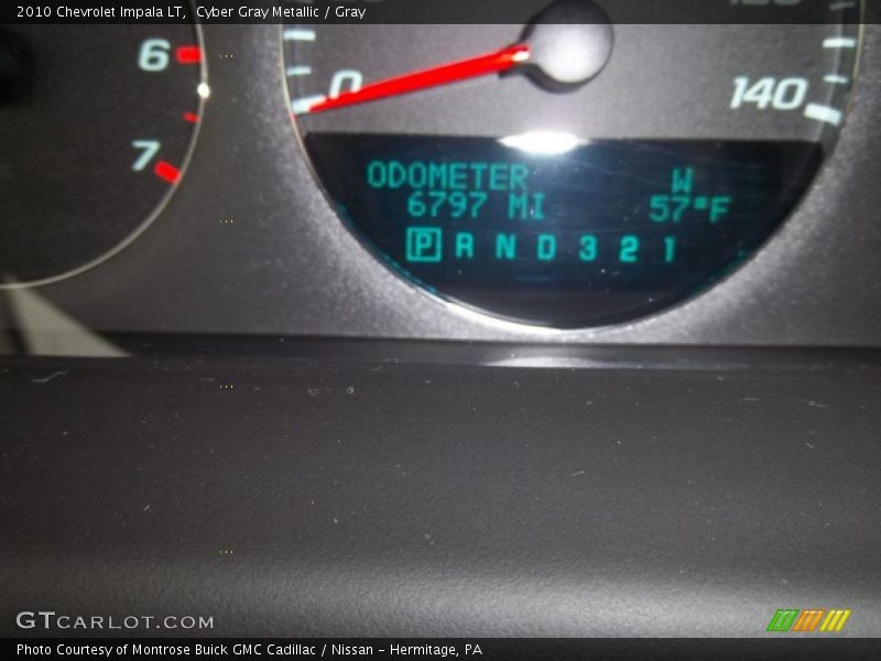 Cyber Gray Metallic / Gray 2010 Chevrolet Impala LT