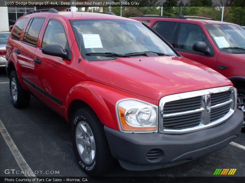 Deep Molten Red Pearl / Medium Slate Gray 2005 Dodge Durango ST 4x4