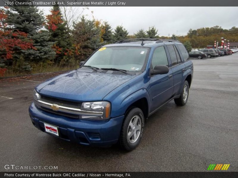 Superior Blue Metallic / Light Gray 2006 Chevrolet TrailBlazer LS 4x4