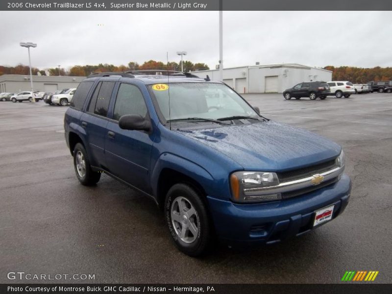 Superior Blue Metallic / Light Gray 2006 Chevrolet TrailBlazer LS 4x4