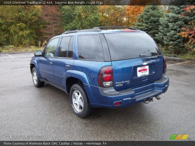 Superior Blue Metallic / Light Gray 2006 Chevrolet TrailBlazer LS 4x4