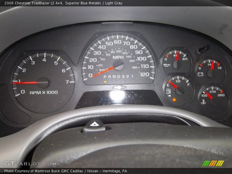 Superior Blue Metallic / Light Gray 2006 Chevrolet TrailBlazer LS 4x4