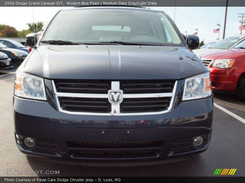 Modern Blue Pearl / Medium Slate Gray/Light Shale 2009 Dodge Grand Caravan SXT