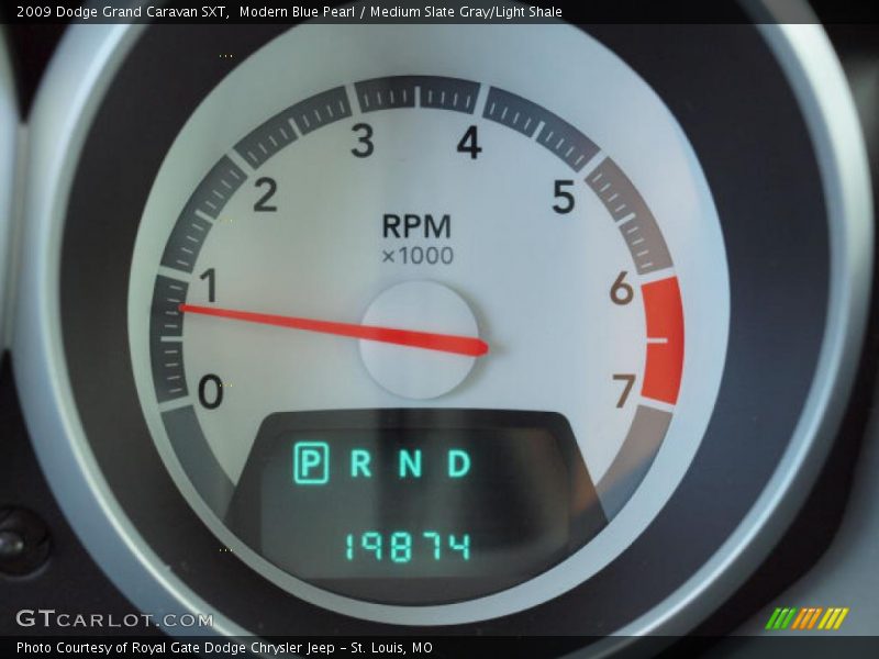 Modern Blue Pearl / Medium Slate Gray/Light Shale 2009 Dodge Grand Caravan SXT