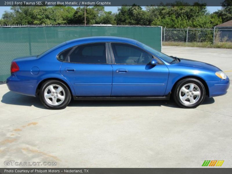 Patriot Blue Metallic / Medium Graphite 2003 Ford Taurus SES