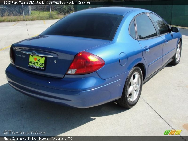Patriot Blue Metallic / Medium Graphite 2003 Ford Taurus SES