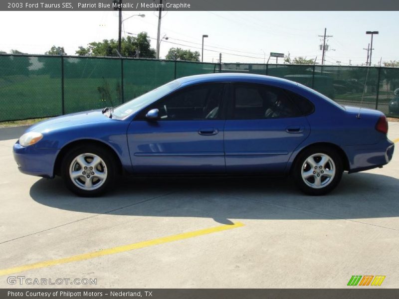 Patriot Blue Metallic / Medium Graphite 2003 Ford Taurus SES