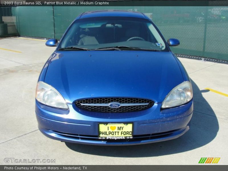 Patriot Blue Metallic / Medium Graphite 2003 Ford Taurus SES