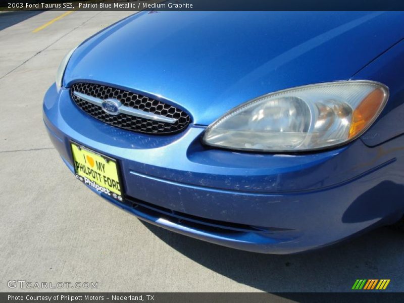 Patriot Blue Metallic / Medium Graphite 2003 Ford Taurus SES