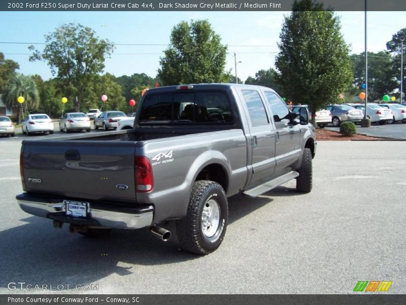 Dark Shadow Grey Metallic / Medium Flint 2002 Ford F250 Super Duty Lariat Crew Cab 4x4