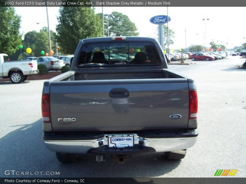 Dark Shadow Grey Metallic / Medium Flint 2002 Ford F250 Super Duty Lariat Crew Cab 4x4