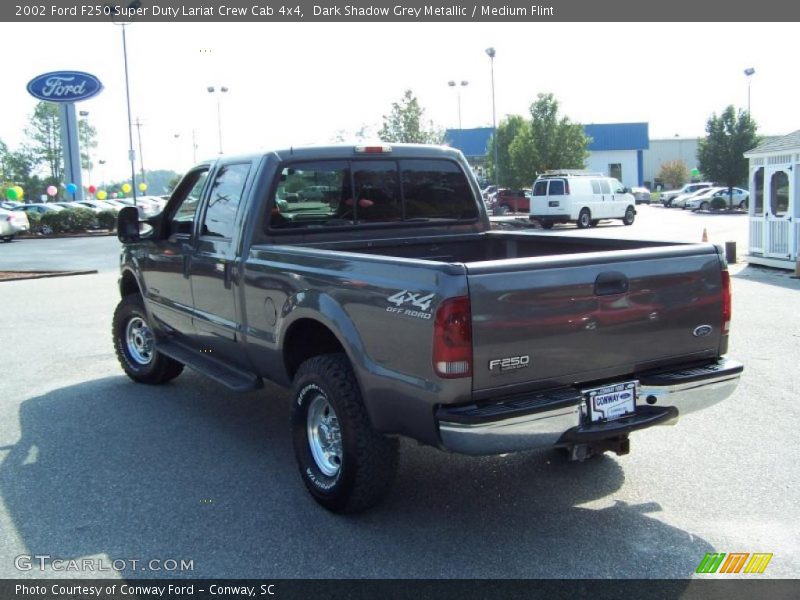 Dark Shadow Grey Metallic / Medium Flint 2002 Ford F250 Super Duty Lariat Crew Cab 4x4