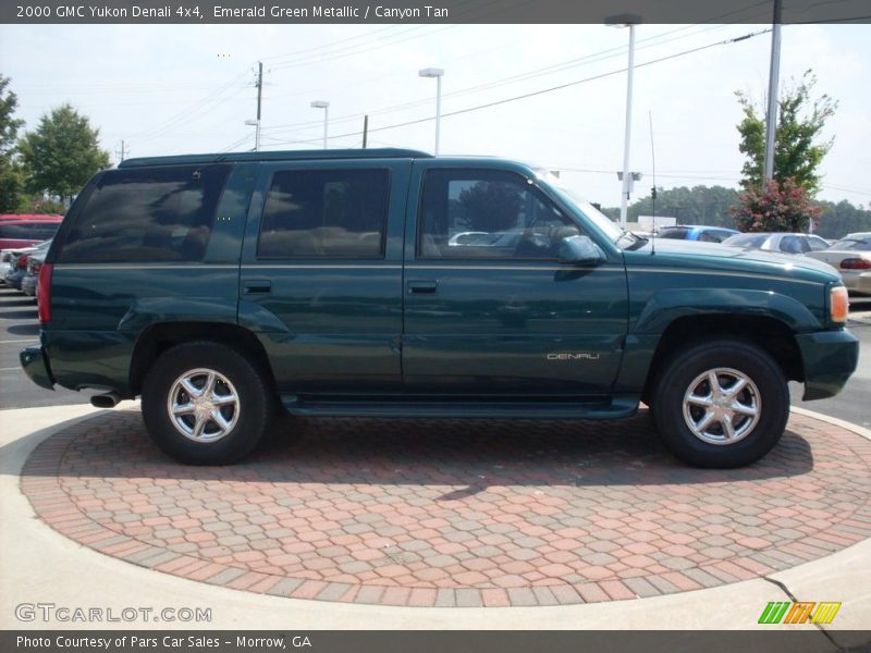 Emerald Green Metallic / Canyon Tan 2000 GMC Yukon Denali 4x4