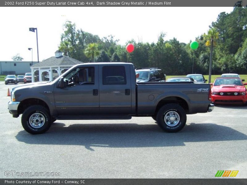 Dark Shadow Grey Metallic / Medium Flint 2002 Ford F250 Super Duty Lariat Crew Cab 4x4