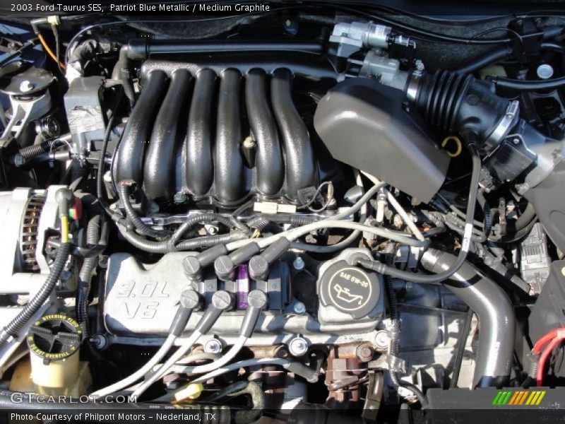 Patriot Blue Metallic / Medium Graphite 2003 Ford Taurus SES