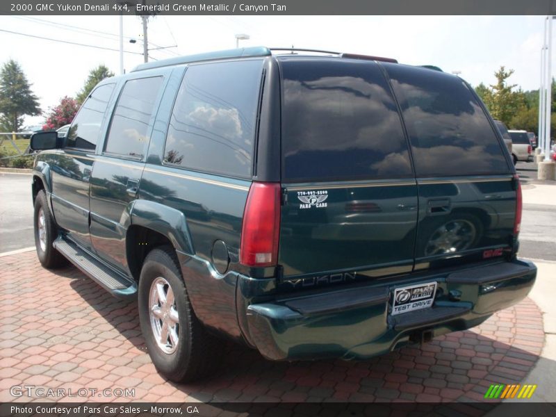 Emerald Green Metallic / Canyon Tan 2000 GMC Yukon Denali 4x4