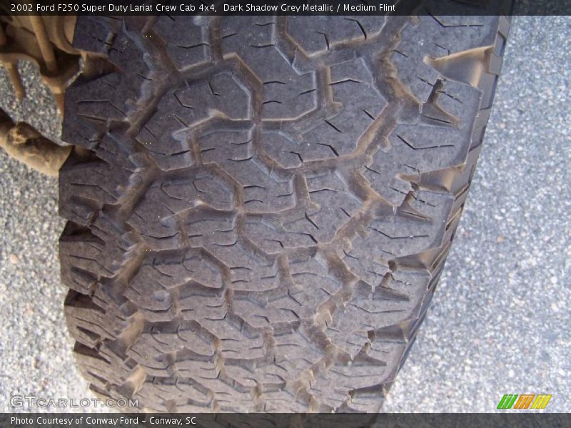 Dark Shadow Grey Metallic / Medium Flint 2002 Ford F250 Super Duty Lariat Crew Cab 4x4