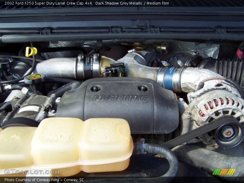 Dark Shadow Grey Metallic / Medium Flint 2002 Ford F250 Super Duty Lariat Crew Cab 4x4