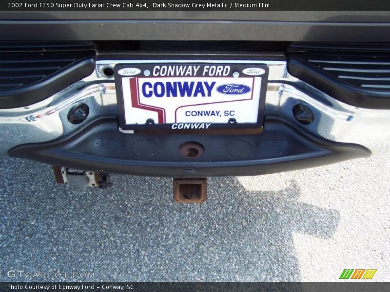 Dark Shadow Grey Metallic / Medium Flint 2002 Ford F250 Super Duty Lariat Crew Cab 4x4