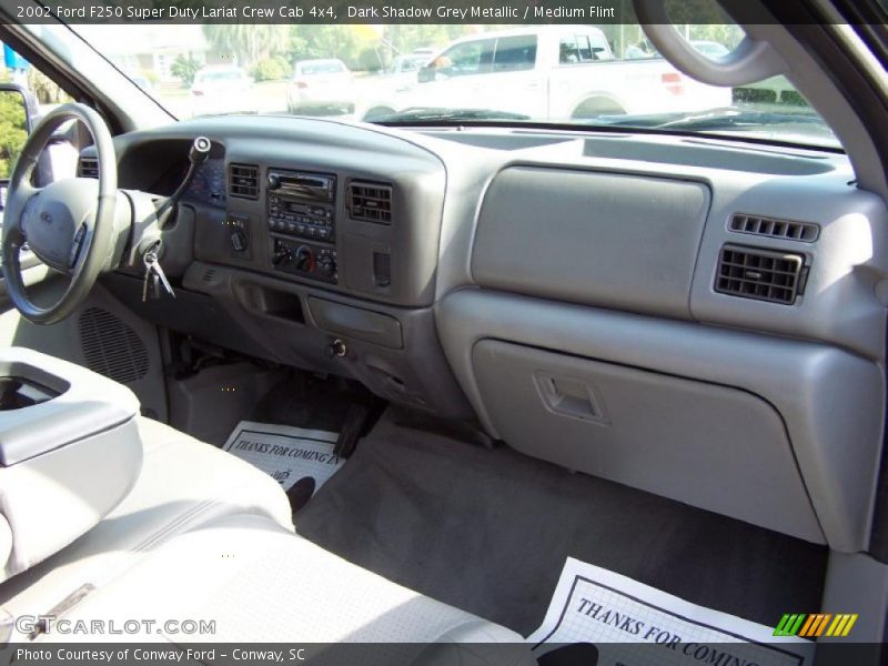 Dark Shadow Grey Metallic / Medium Flint 2002 Ford F250 Super Duty Lariat Crew Cab 4x4