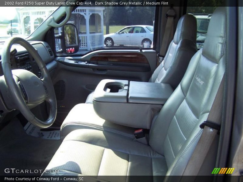  2002 F250 Super Duty Lariat Crew Cab 4x4 Medium Flint Interior