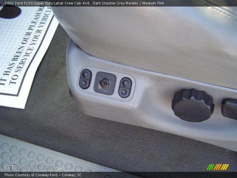 Dark Shadow Grey Metallic / Medium Flint 2002 Ford F250 Super Duty Lariat Crew Cab 4x4