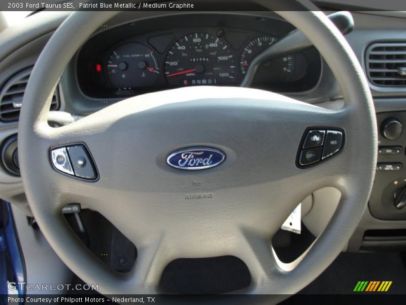 Patriot Blue Metallic / Medium Graphite 2003 Ford Taurus SES