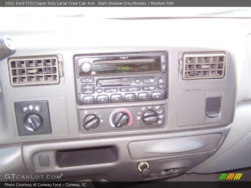 Dark Shadow Grey Metallic / Medium Flint 2002 Ford F250 Super Duty Lariat Crew Cab 4x4