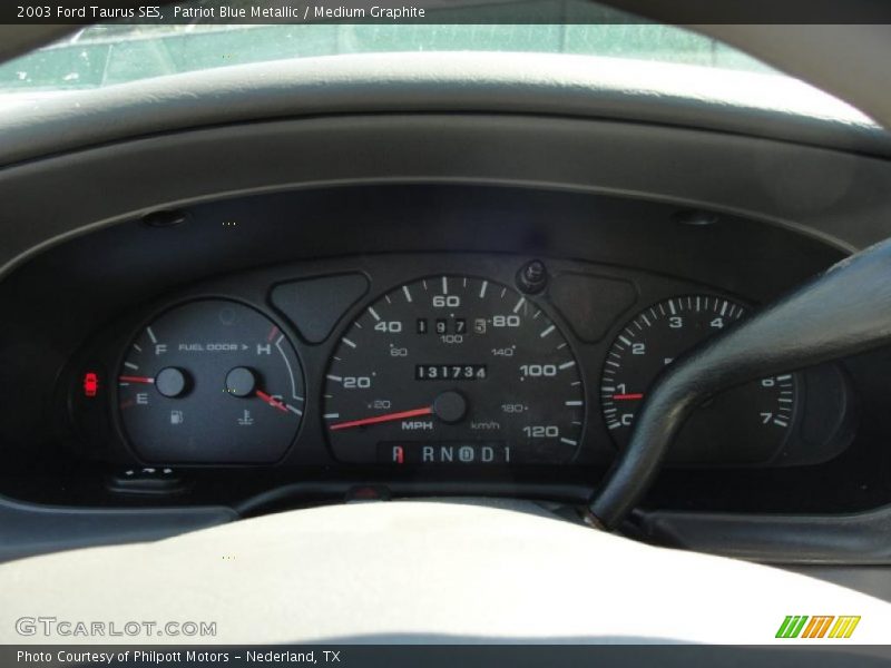 Patriot Blue Metallic / Medium Graphite 2003 Ford Taurus SES