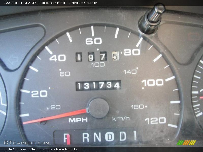 Patriot Blue Metallic / Medium Graphite 2003 Ford Taurus SES