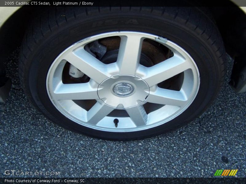Light Platinum / Ebony 2005 Cadillac CTS Sedan