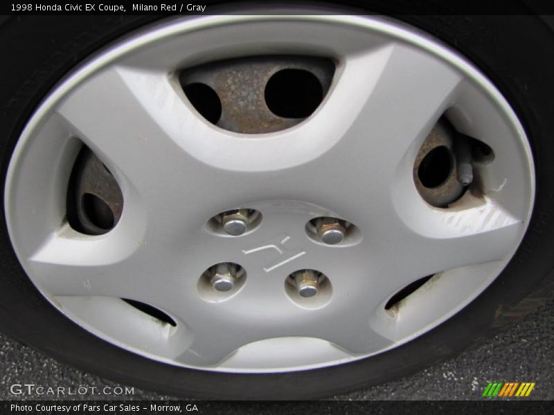 Milano Red / Gray 1998 Honda Civic EX Coupe