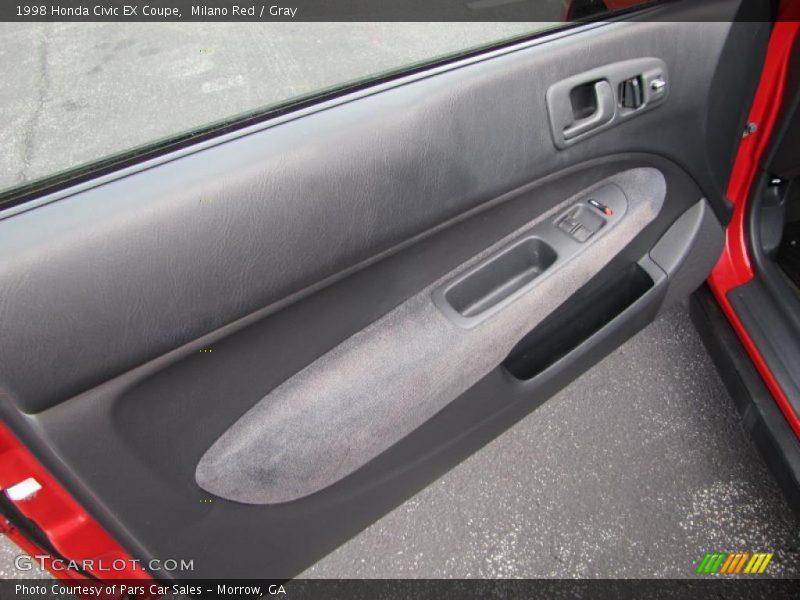 Milano Red / Gray 1998 Honda Civic EX Coupe