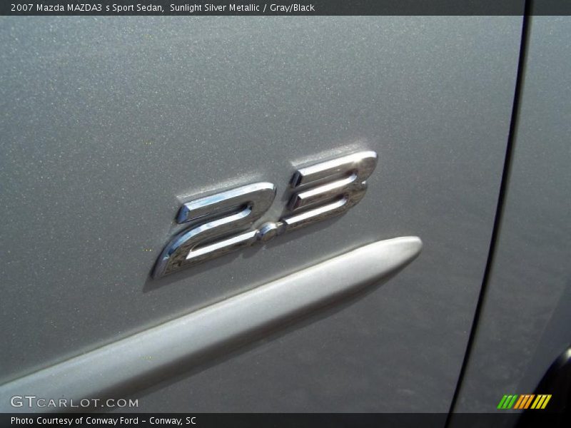 Sunlight Silver Metallic / Gray/Black 2007 Mazda MAZDA3 s Sport Sedan