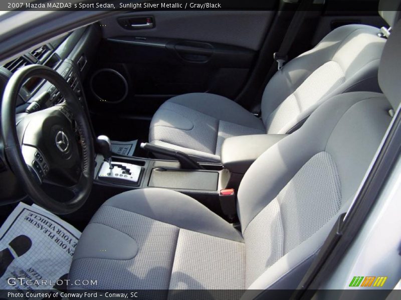 Sunlight Silver Metallic / Gray/Black 2007 Mazda MAZDA3 s Sport Sedan