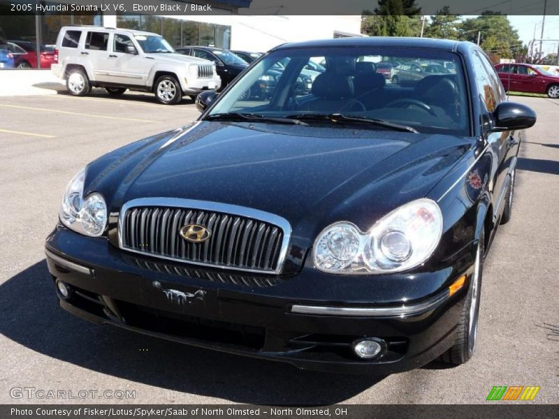 Ebony Black / Black 2005 Hyundai Sonata LX V6